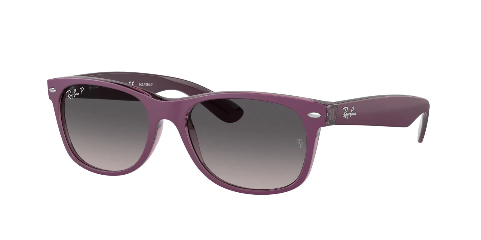 Ray Ban New Wayfarer 2132 Sunglasses - Medium - 55mm - Black - view 82